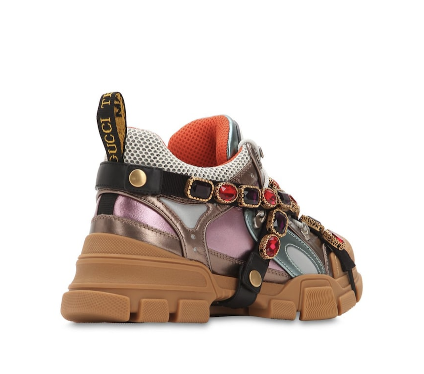 gucci flashtrek sneaker aus leder mit